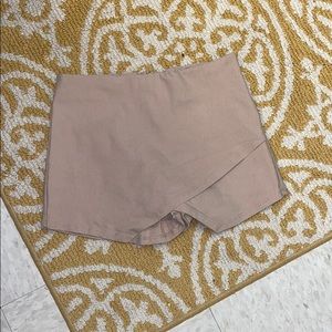 Tan Mini skort